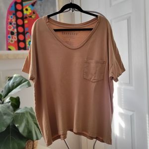 Skargorn #61 Boyfriend Short Sleeve Tee - Camel (neutral)